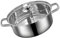 GRIRIW Marmite à Induction 304 en Acier Inoxydable Casserole Antiadhésive Double Ustensile Cuisine Pratique pour Fondue à 2 Compartiments pour Cuisiner