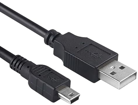 Controller-Ladekabel für PS3, Mini-Ladekabel, USB-Dashcam-Kabel, Kamera-USB-Kabel, USB A auf USB B, extra lang, 3 m, für Sony Playstation 3/PS Move Controller, MP3-Player, Digitalkameras