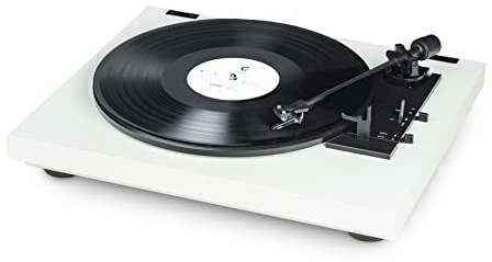 A1.2 Fully Automatic Belt-Drive Turntable with Start/Stop Function, Tonearm Return (White)