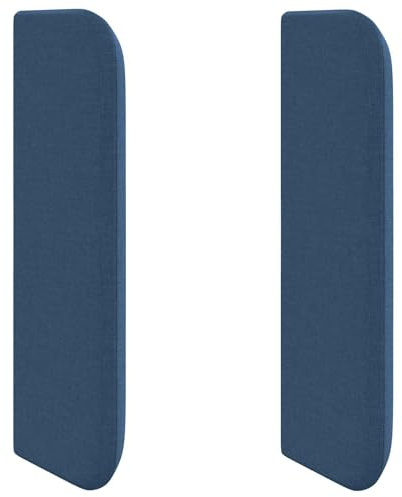 vidaXL Kopfteil Ohr Blau 40,5 x 40,5 x 4 cm Stoff, Moderne Schlafzimmerdeko, robuster Stoffkopfteil, schickes Design, Bequeme Polsterung