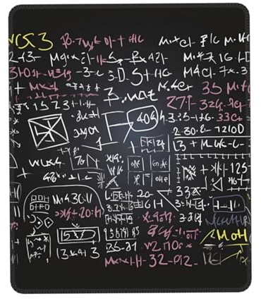 Mauspad Mathematische Formel Mausunterlage Gaming Maus-Matte Vernähter Rand Mousepad Für Studium Laptop Arbeit L