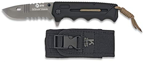 K25 Messer Rui 19941 - Edelstahl, Unisex, Schwarz