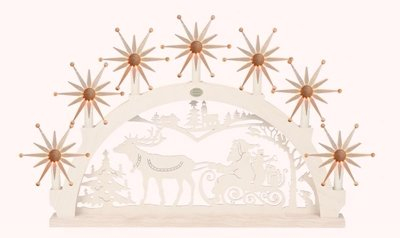 Rudolphs Schatzkiste Holz-Dekostern für Weihnachtsbaumbeleuchtung und Lichterbögen OHNE Schwibbogen NEU Zubehör Schwibbogen