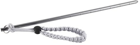 VGEBY Tauchstock mit Lanyard Aluminiumlegierung Tauchen Zeigerstange mit verstellbaren Handgelenk Lanyard Zubehör(Grau)