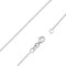 Vinani Fiorentina Damen Halskette 925 - ohne Anhänger - glänzende Gliederkette aus 925 Sterling Silber für Frauen - 0,8 mm - F355