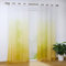 Joyswahl Voile Gardine halptransparenter Vorhang mit Topaktuelle Farbverlauf Muster »Babette« Schals Fenster Vorhänge mit Ösen BxH 140x175cm Gelb 1er Pack