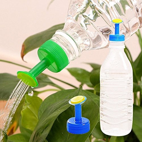 4Pcs Bottle Top Waterers Sprayers Bottle Cap Sprinklers Vegetables Mist Nozzle Head Home Gardening Plants Mini Sprinkler Sprayer Head Bottle Watering Spout for Plants Watering (Random Color)