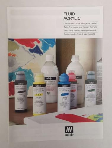 Vallejo CC017 Color Chart: Fluid Acrylic