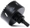 Lochsäge 89mm, Schnellarbeitsstahl HSS M42 Bi-Metall Lochsäge, Lochfräser mit Sechskant-Schaft und Bohrer für Holz, Trockenbau und Metallblech 1 Stück Schwarz