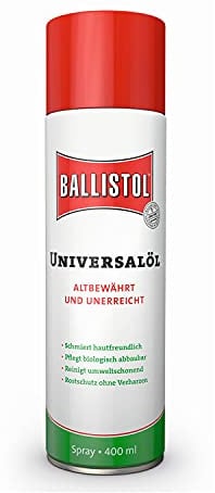 Universalöl Spray, 400 ml, schützt vor Rost und Korrosion, entfernt Rückstände, biologisch abbaubar, zur Pflege von Metall, Leder, Gummi, Kunststoff u.v.m
