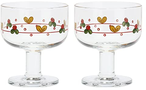 THUN - Set 2 coppette in Vetro Sweet Christmas