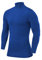 PowerLayer Kompressionsshirt Herren - Compression Shirt Funktionssshirt Langarm - Laufshirt Herren - Mock Neck Sportshirt - Longsleeve Oberteil Unterziehshirt - Leuchtend Blau, M