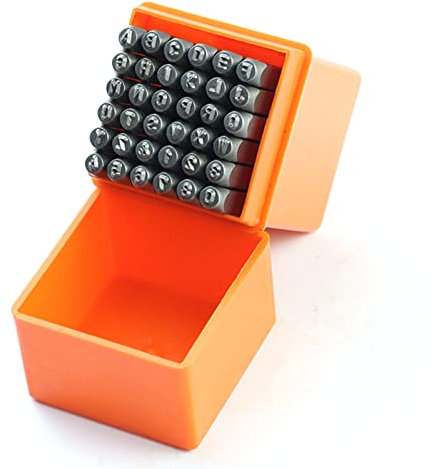 Buchstabenstanzer-Set, 36-teilig, Stahl, Metall, Zahlen- Und Buchstaben-Alphabet-Stempel, Metall-Stempelset, Buchstabenstanzer-Set, Locher-DIY-Set, Stahlstempel, DIY-Kunstzubehör, 3 Mm, Für Holz Und M