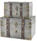 2 Stück/Set Vintage Handgefertigte Aufbewahrungsbox - Vintage Holz Aufbewahrungsbox Antik-Stil Schmuck Organizer für Kleiderschrank Schmuckkästchen Schmuckkästchen Dekorative Box (301-Combo5)