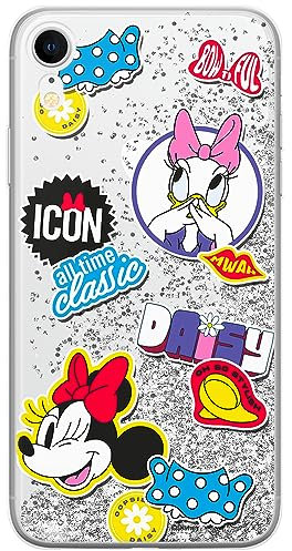 ERT GROUP mobile phone case for Apple Iphone XR original and officially Licensed Disney pattern Minnie 067 optimally adapted to the mobile phone, with glitter overflow effect