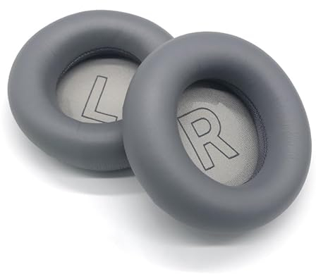 PALUMMA Ersatz-Ohrpolster aus Proteinleder für Bang & Olufsen Beoplay H4 Kopfhörer, Ohrpolster mit hochdichtem Geräuschisolierungsschaum (dunkelgrau)