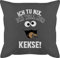 Kissen 50x50 - Karneval & Fasching - Ich tu nix Ich will nur Kekse I Krümelmonster I Keksmonster I Cookie Monster I Keks - 50 x 50 cm - Grau - süße karnevalskissen fasching- cookies karnevals