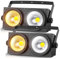 ZonQoonz 2 PCS 200W COB LED Par, Theater Scheinwerfer 2 in 1 kalt Warmweiß Lichteffekte mit COB Stroboskop für Kirche, Disco Hochzeit Publikums Beleuchtung Party Halloween Weihnachten