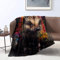 Igel Malerei, Bedruckte Flanelldecke, Bett, Warmer und weicher Teppich, weiche, Flauschige Decke, Ganzjahresdecke für Erwachsene, Flanell