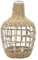 Vase Dame Jeanne en Verre et Corde Tressée