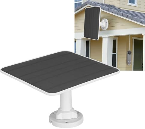 Solar Panel for Security Camera, 12W IP65 Waterproof Camera Solar Panel Charger, Continuous Solar Power Supply for Arlo Pro 3 Pro 4 Pro 5S Ultra Ultra 2 Go 2 Floodlight Camera