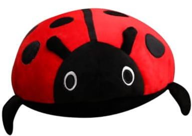 CIYODO Plüschtier Cartoon Coccinella Puppe Stofftier Dekokissen Haushaltsdeko Unikates Für Tisch Oder Schlafzimmer