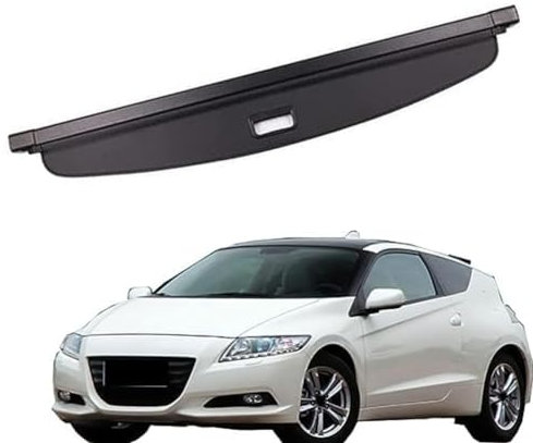 Auto Einziehbarer Laderaumabdeckung Kofferraum für H.o.n.d.a CR-Z CRZ 2011-2016, Schwarz Schutz Der Privatsphäre Abdeckung Hutablage Cargo Cover, Ausziehbar Kofferraumabdeckung Rollo