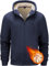 Tansozer Uomo Sherpa Foderato in Pile Giacca Calda con Cappuccio Felpe Termiche con Tasche (Blu Marino, L)