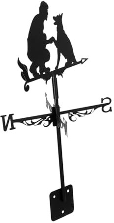 Parliky Wetterhahn Aus Metall Für Garten Vintage Windrichtungsanzeiger Mit Praktischem Gartenstecker Zur Dekoration Rostbeständig Und Wetterfest Für Außeneinsatz