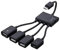 Etigood Micro USB HUB Adapter 4 in 1 with Power Charging Cable OTG Host Cable Adapter Connector for Samsung Galaxy HTC Android Smart Phone Tablet Support OTG Function