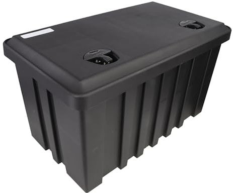 trailer parts4u Staubox mit Schloss 127l Anhängerbox Gurtkiste Staukasten LKW 826x500x470mm 81108