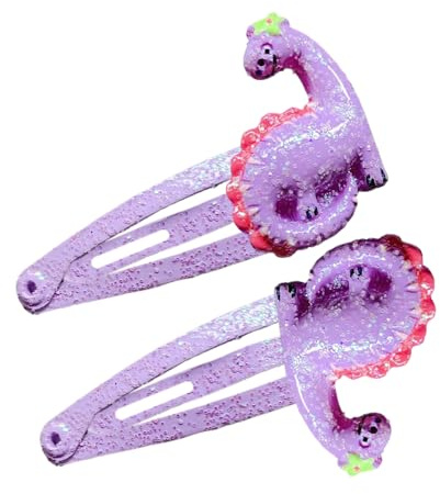 YUZIMEI Cartoon-Haarspangen, 1 Paar, Cartoon-Haarspange, Fantasy-Thema, luxuriös, Party-Haarspangen, Kinder-Haarnadel, Haarschmuck – Dinosaurier 16