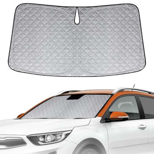 Parasol de Ventana Delantera de Coche Compatible con Kia Stonic 2017-2025, Parasol para Parabrisas de Coche en el Interior Plegable, Protección UV Reflectante