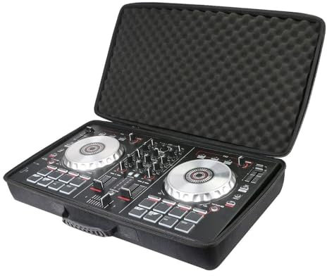 Jeffergarden DJ Controller Case 50x30x8cm Hartspeicherhülle Tragbare Reise Tragetasche für DDJ FLX4 400 SB2 SB3 RB 2 Kanal DJ Controller