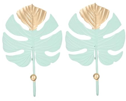 OSALADI 2piezas Ganchos De Metal Gancho De Pared De Monstera Colgador De Sombreros