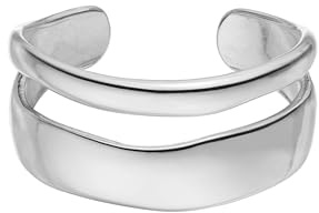 Purelei Aloha Ring – Verstellbarer Ring mit Doppelband-Design – Edelstahl 18K vergoldet – Harmonisches Schmuckstück – Größe 50–60 – Gold/Silber/Roségold