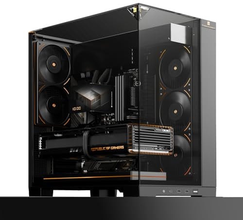 TR A70, alloggiamento per computer, rete ad alte prestazioni, ventilazione e montaggio multiplo, ideale per il fai da te e workstation professionali, con eccellente dissipazione del calore in nero