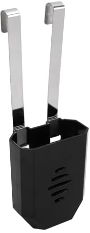 BAOFUYA Toilet Tank Cleaning Tablet Holder, Toilet Bowl Hanging Cleaner and Deodorizer Hanger for Preventing Dissolved Remaining From Polluting Water Tank (Black)