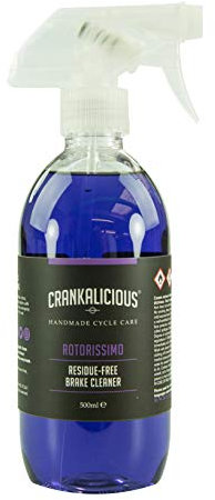Crankalicious Cycle Care - Rotorissimo Residue Free Brake Cleaner - perfectly cleans all disc, and rim, type bicycle brakes - 500ml
