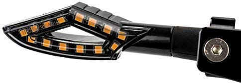 2 STK. 12V LED Motorrad Mini Blinker getöntes Glas E-geprüft