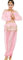 Astage Frauen Bauchtanz Anzug Kostüm Active Wear Taille-Gürtel-Sets Rosa