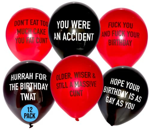 Brutal Geburtstagsballons – lustiger, unhöflicher missbräuchlicher Geburtstag – Ausgabe 2020