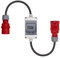 Swissnox 32A MID geeicht - Digital Stromzähler Zwischenstecker Box 400V / 32A CEE-Stecker Und Kupplung (PCE). Energiezähler Zwischenzähler Starkstromzähler. Assembled in Germany (IP44)