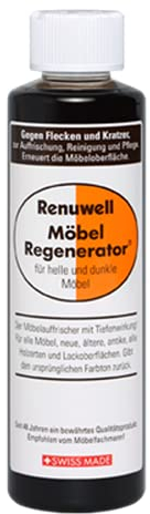 Renuwell Möbel-Regenerator, 500 ml – Intensive Pflege und Regeneration für Holzmöbel und Oberflächen, entfernt Wasserflecken, Kratzer & Hitze - Ringe, Schweizer Qualitätsprodukt