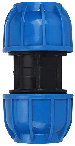 TOPINCN Wasserleitungsanschluss Starke Druckbeständigkeit Fittings PE Kunststoff Gerade Rohrverbinder Adapter 63mm bis 63mm
