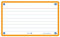 Oxford FLASH 2.0 Karteikarten A7, Lernkarten, 75x125mm, liniert, orange, 80 Blatt