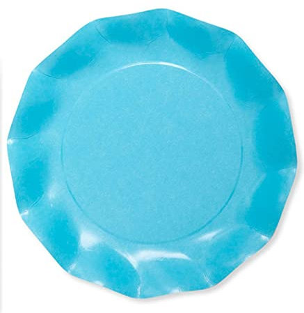 Di&Gi Plat Grand Compostable Cm. 27 - Turquoise - Blister 20 Pièces