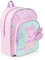 Peppa Pig Zaino per bambini, zaino da scuola con glitter 3D, borsa da scuola per bambini, borsa per la scuola materna o in età prescolare, borsa da viaggio per bambini, rosa