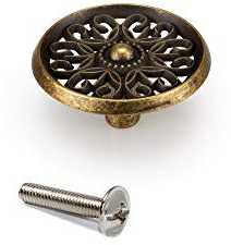 Emuca - Griffe für Möbelstück, Möbelknopf, Zamak, Bronze, 25 Stück