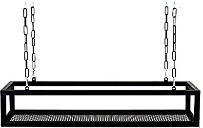 Cucina Bar Galleggiante Scaffalatura Appeso Pianta Pentola Pot Stand Pan Rack Portavolo Organizzatore di stoccaggio, ferro in metallo - 60cm-150cm Decorazione Display Scaffali per balcone Soggiorno